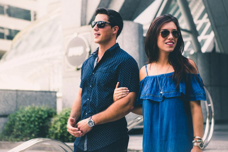 Pareja de viaje
